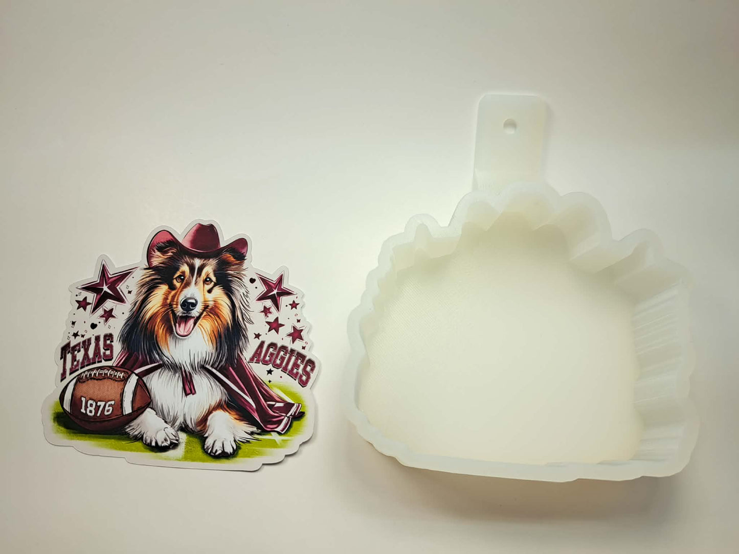 Texas Aggies Football Cardstock Silicone Mold, Aroma Bead Molds, Premium Cardstock Images