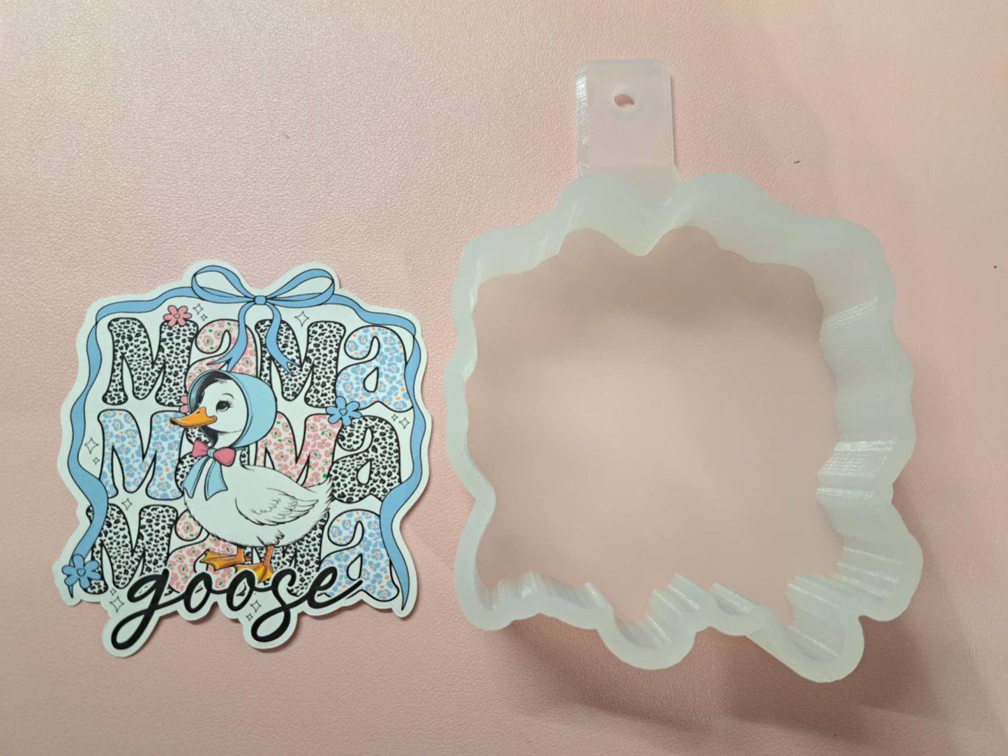 Mama Goose Coquette Bow Cardstock Silicone Mold, Aroma Bead Molds, Premium Cardstock Images