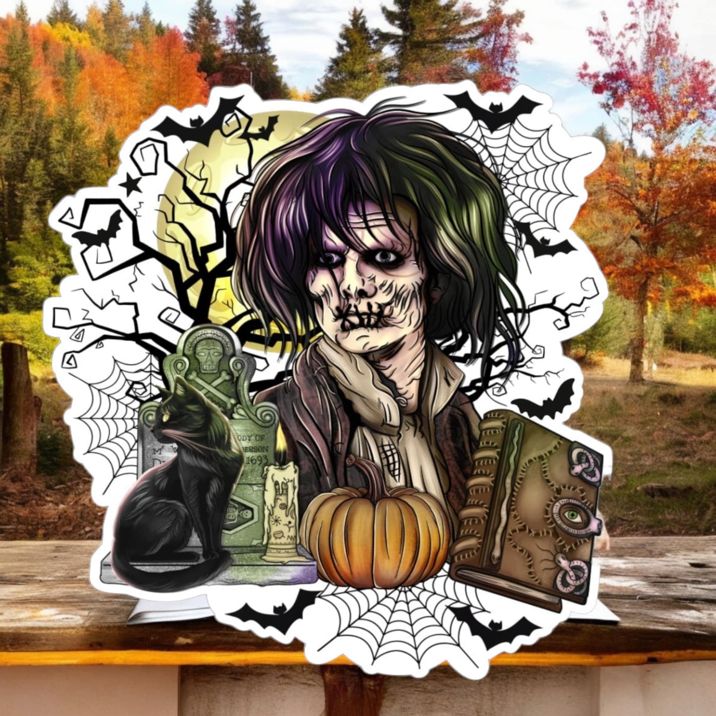 Billy Butcherson: Hocus Pocus - Movie Inspired Cardstock Silicone Mold, Aroma Bead Molds, Premium Cardstock Images