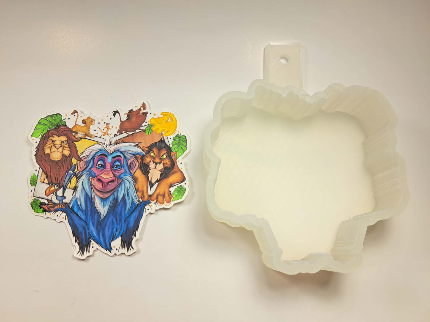 Lion King Collage Cardstock Silicone Mold, Aroma Bead Molds, Premium Cardstock Images