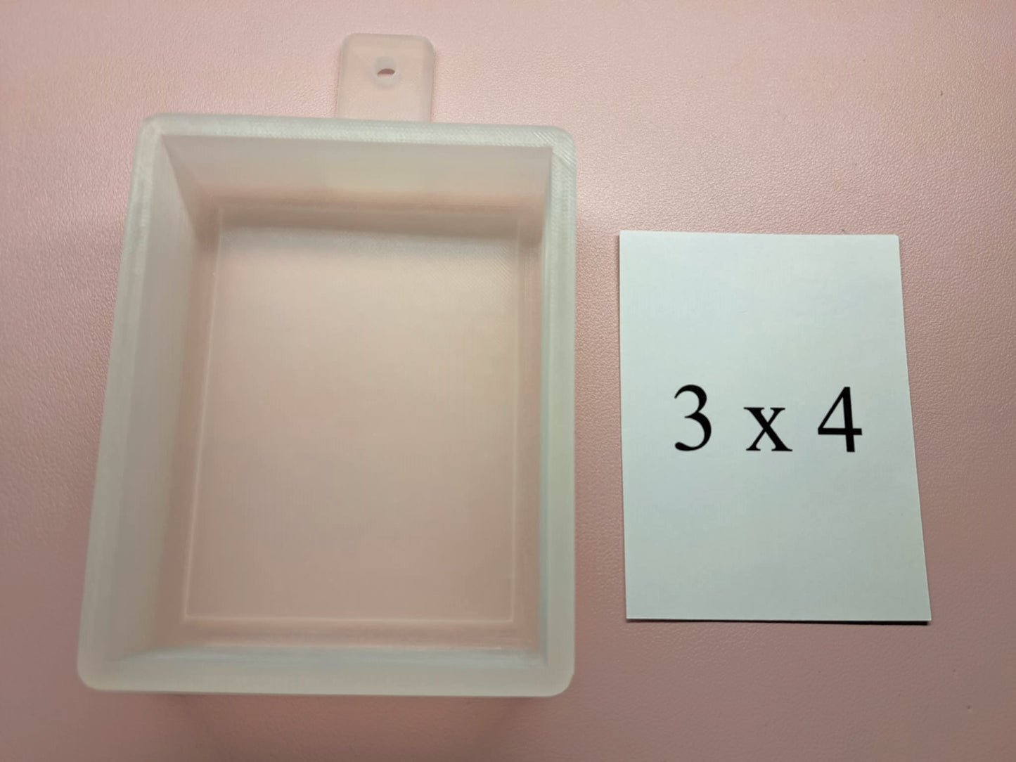 Rectangle: 3x4 inch Cardstock/Picture With 0.25 inch Curved Edge Cardstock Silicone Mold, Aroma Bead Molds