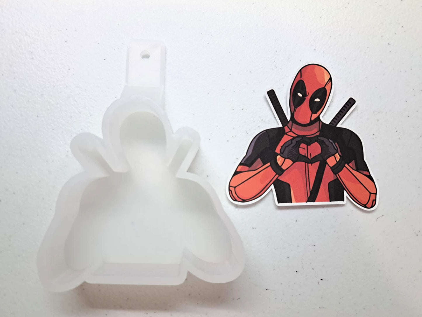 Deadpool: Superhero Cardstock Silicone Mold, Aroma Bead Molds, Premium Cardstock Images