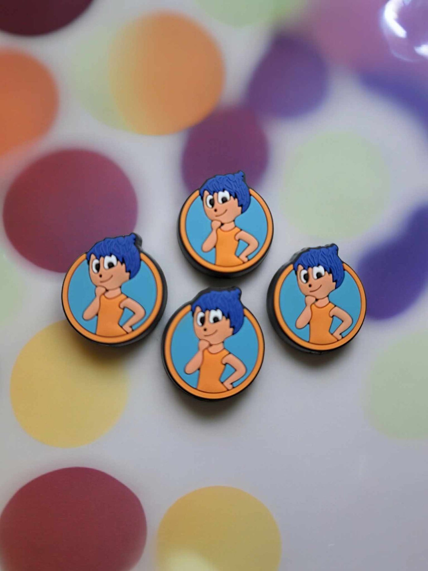 Inside Out: Joy in Frame - Movie Inspired Silicone Focal Bead - 0974