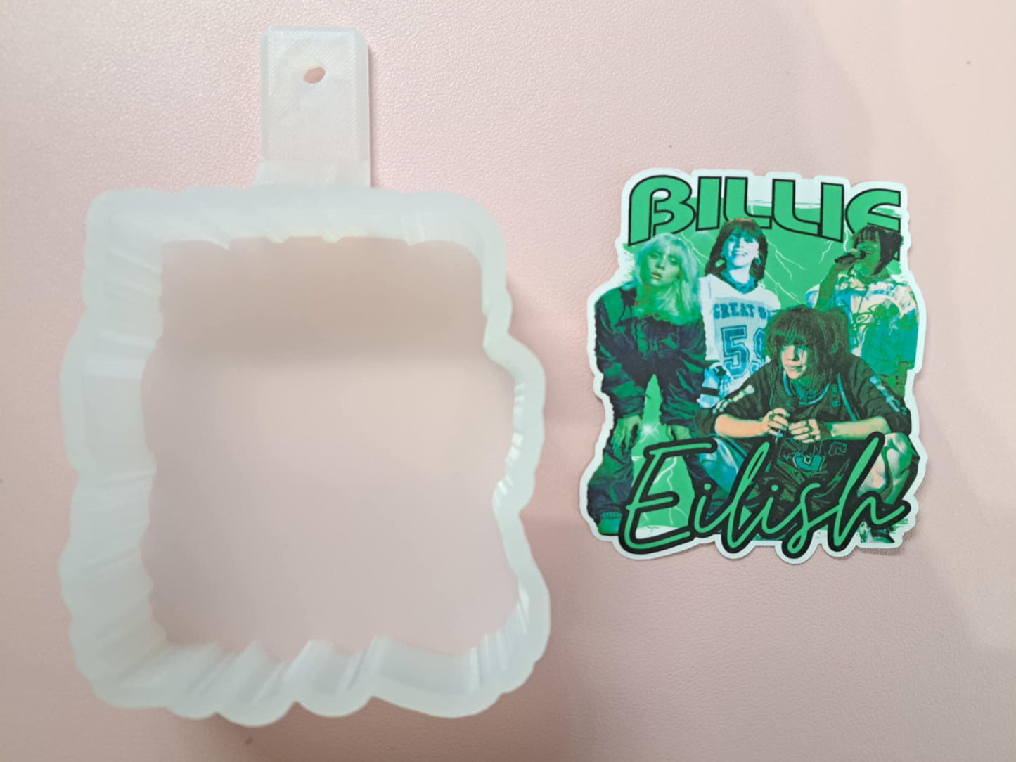Billie Eilish Cardstock Silicone Mold, Aroma Bead Molds, Premium Cardstock Images