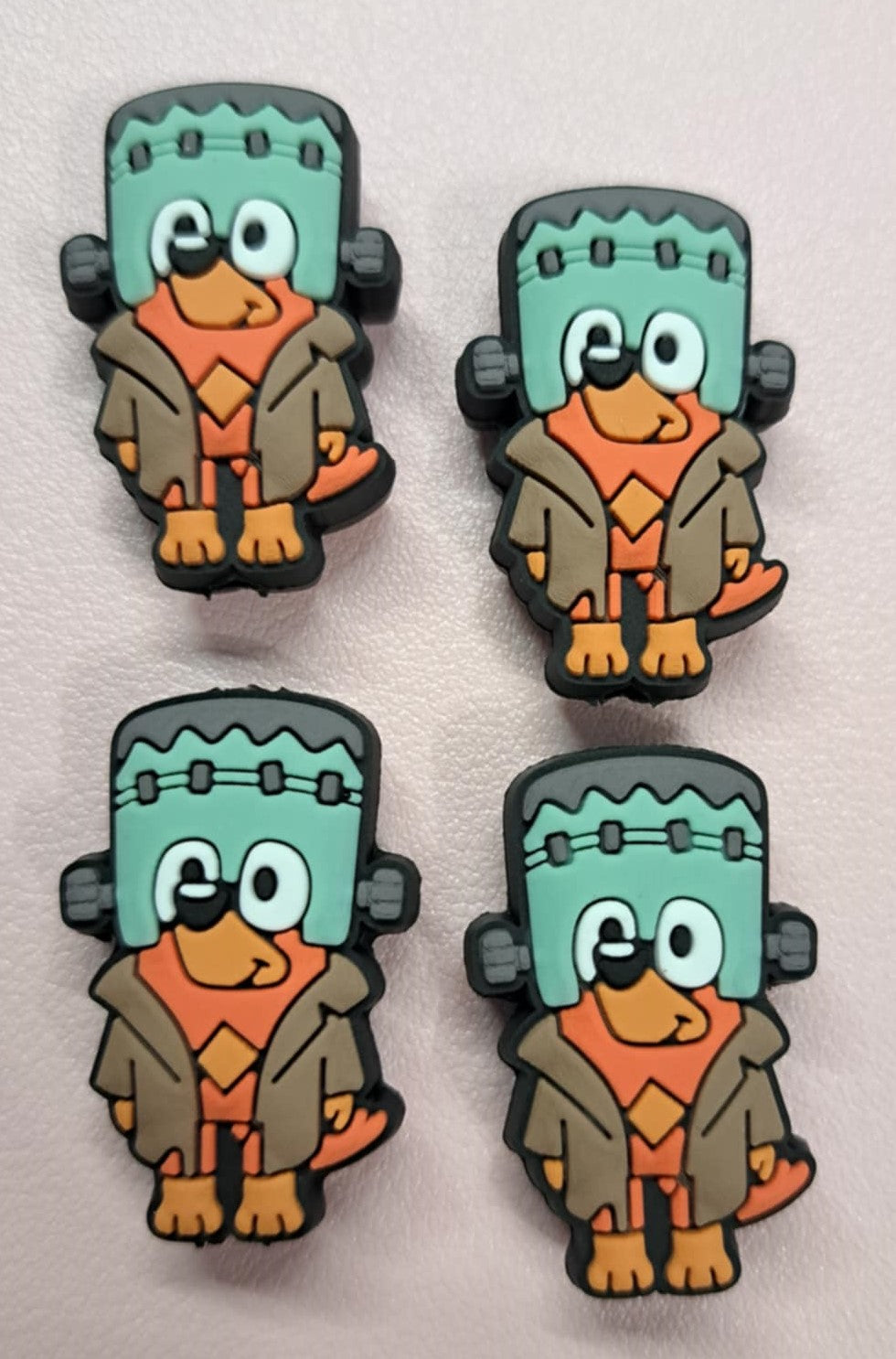 Bingo Dog: Full Body in Frankenstein Costume - Bluey Inspired Silicone Focal Bead