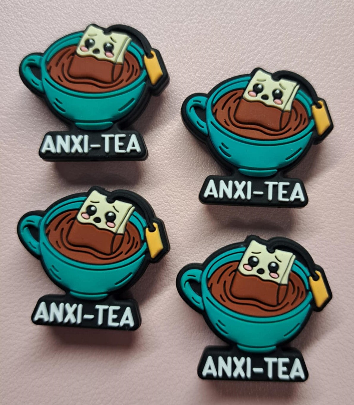 Anxi-Tea: Cup with Tea Bag Silicone Focal Bead