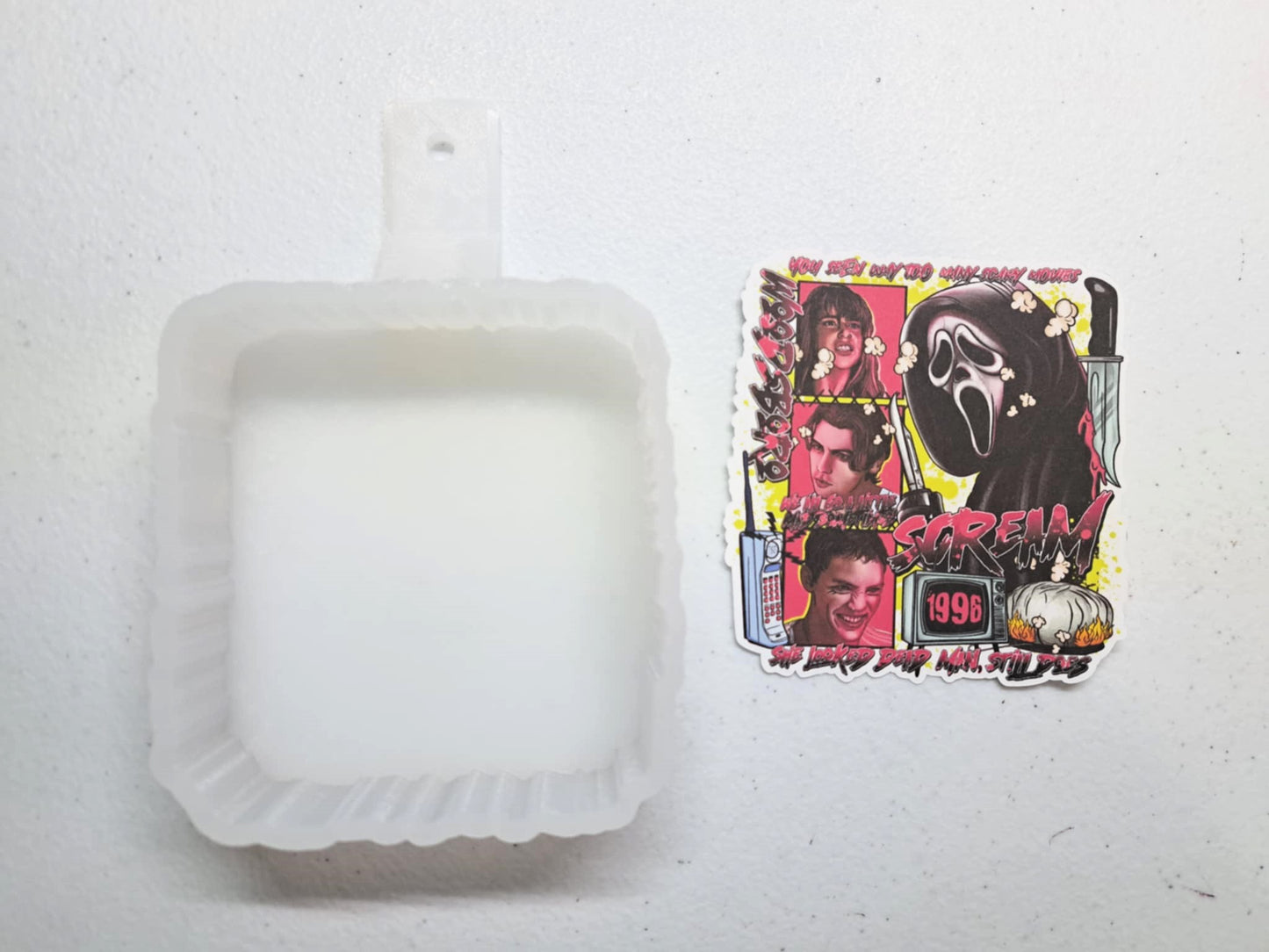 Scream 1996 - Movie Inspired Cardstock Silicone Mold, Aroma Bead Molds, Premium Cardstock Images