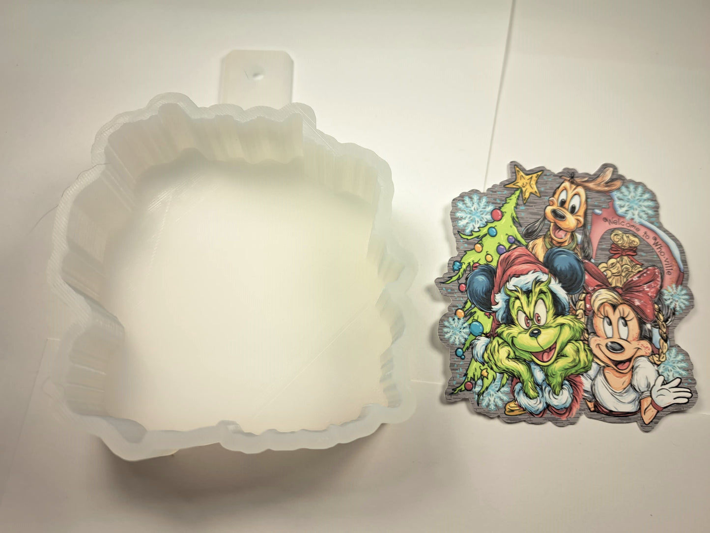 Grinchy Mouse Cardstock Silicone Mold, Aroma Bead Molds, Car Freshies, Premium Cardstock Images