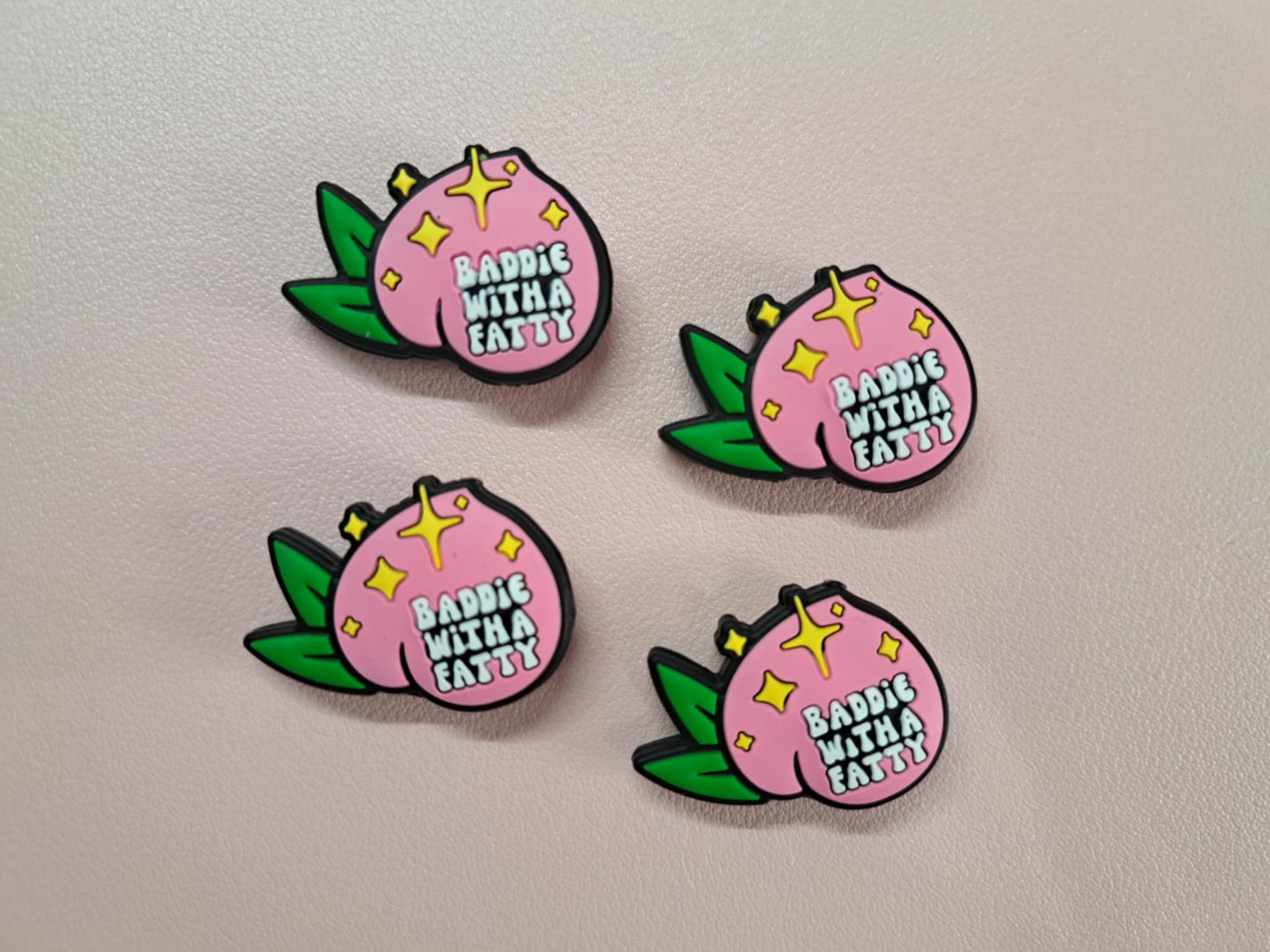 Peach: Baddie With A Fatty Silicone Focal Bead