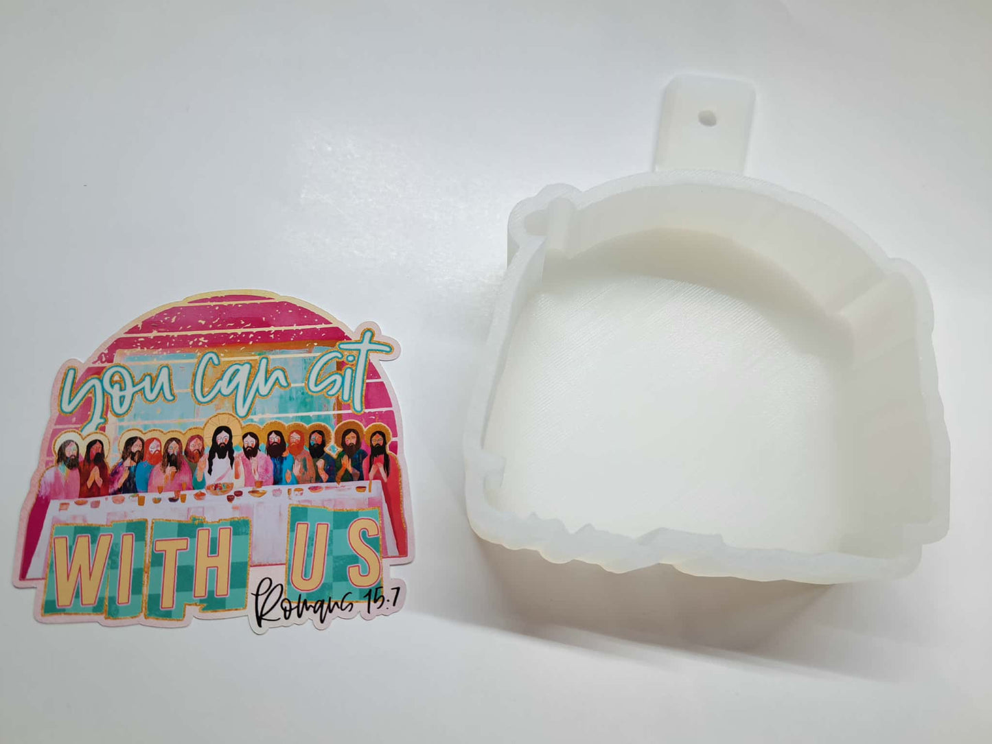 You Can Sit With Us Faith Cardstock Silicone Mold, Aroma Bead Molds, Premium Cardstock Images