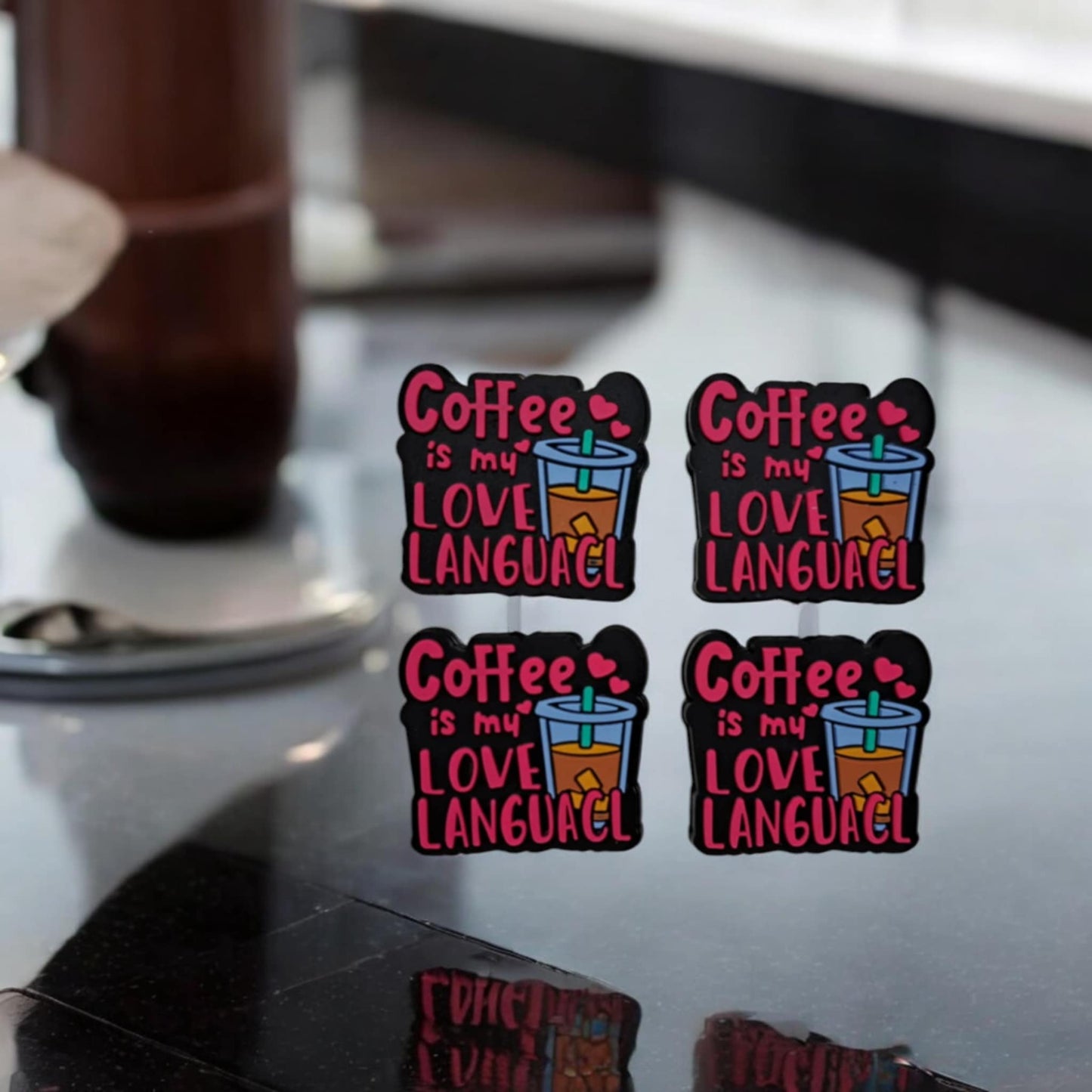 Coffee Is My Love Language Silicone Focal Bead