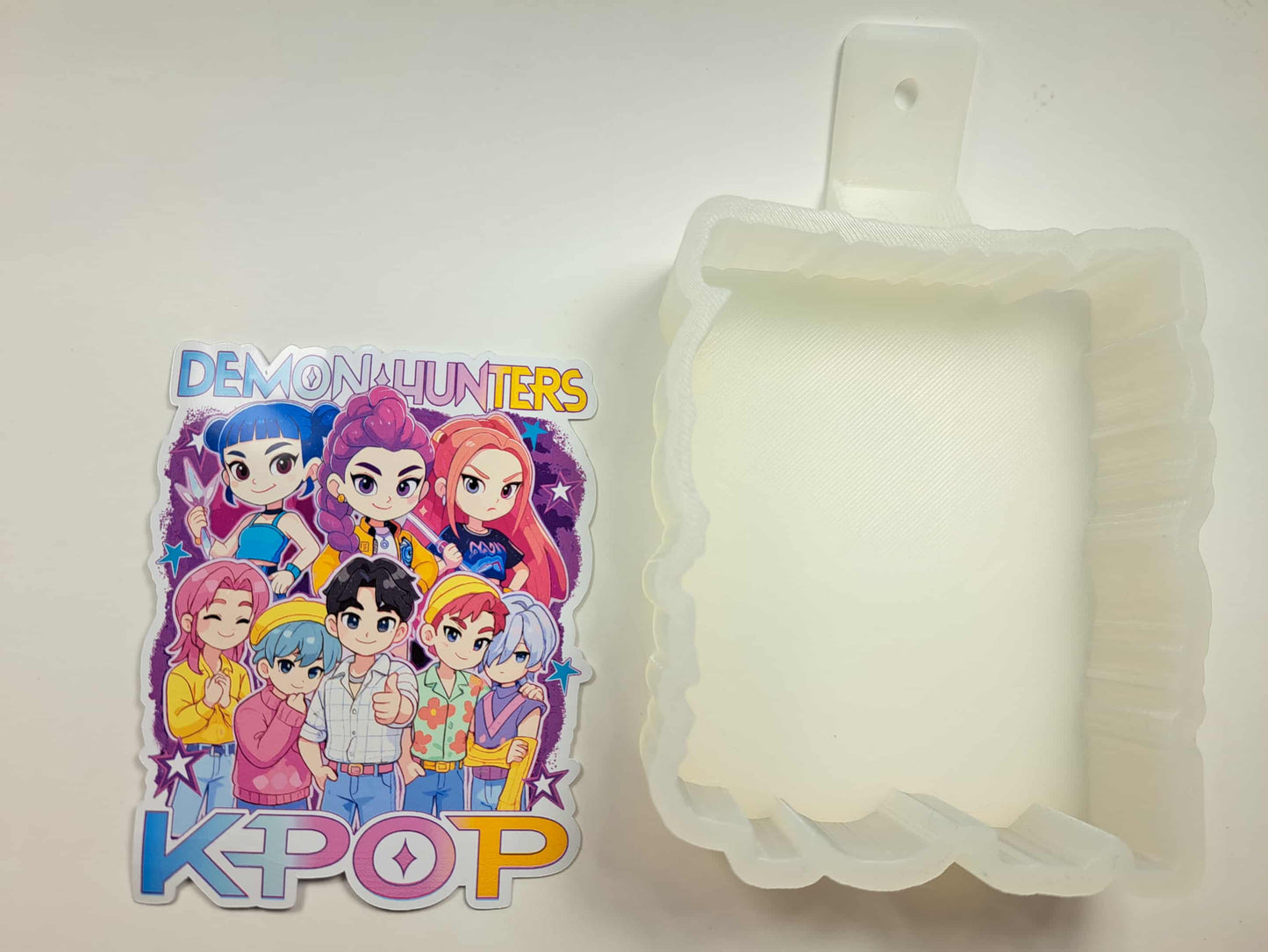 KPOP Demon Hunters Girl and Boy Bands Cardstock Silicone Mold, Aroma Bead Molds, Premium Cardstock Images