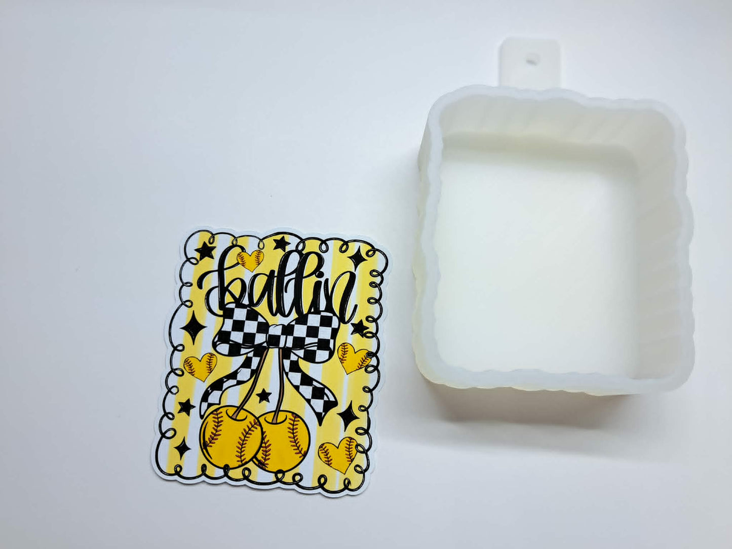 Sports Cherries Cardstock Silicone Mold, Aroma Bead, Car Fresh Mold, Premium Cardstock Images