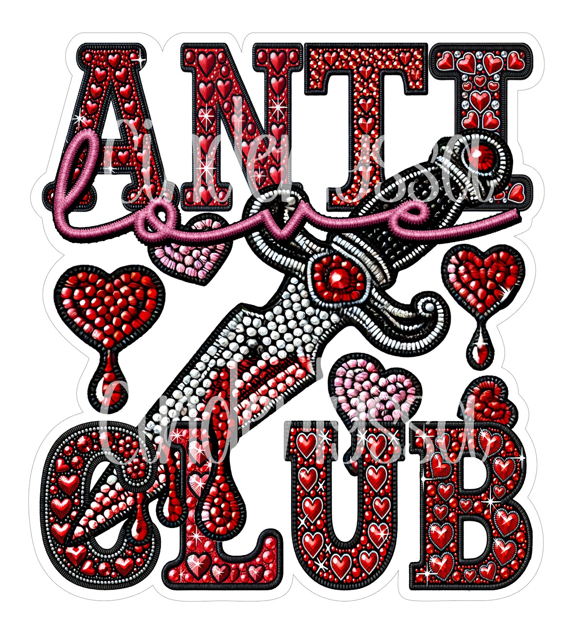 Anti Love Club Cardstock Silicone Mold, Aroma Bead Molds, Premium Cardstock Images