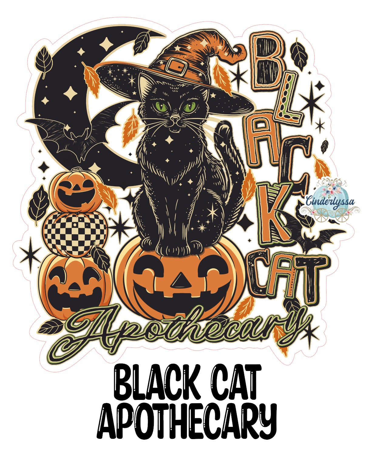 Black Cat Apothecary Cardstock Silicone Mold, Aroma Bead Molds, Premium Cardstock Images