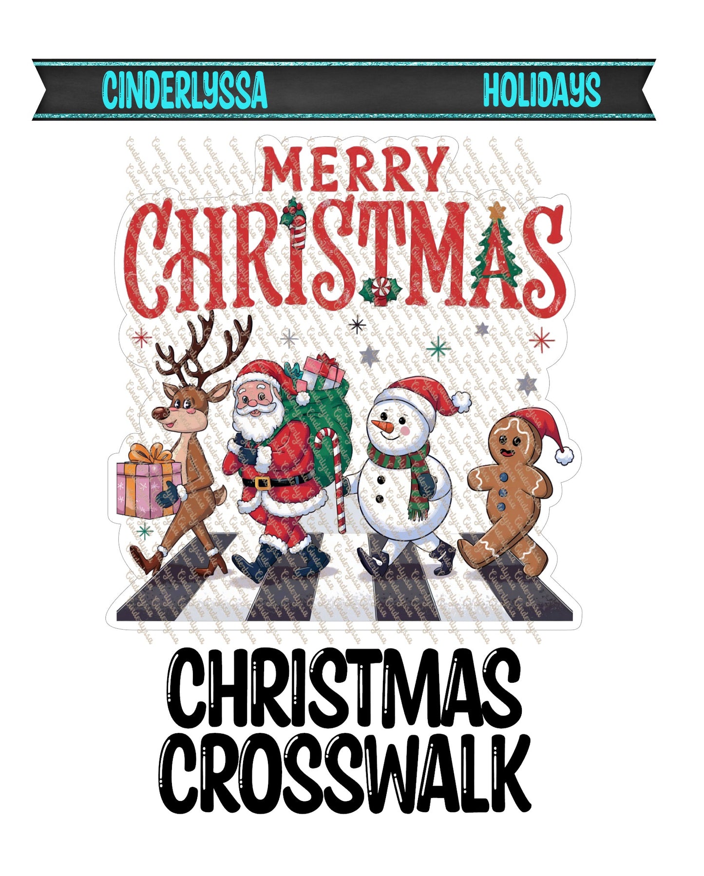 Christmas Crosswalk Cardstock Silicone Mold, Aroma Bead Molds, Premium Cardstock Images, Car Freshie Mold