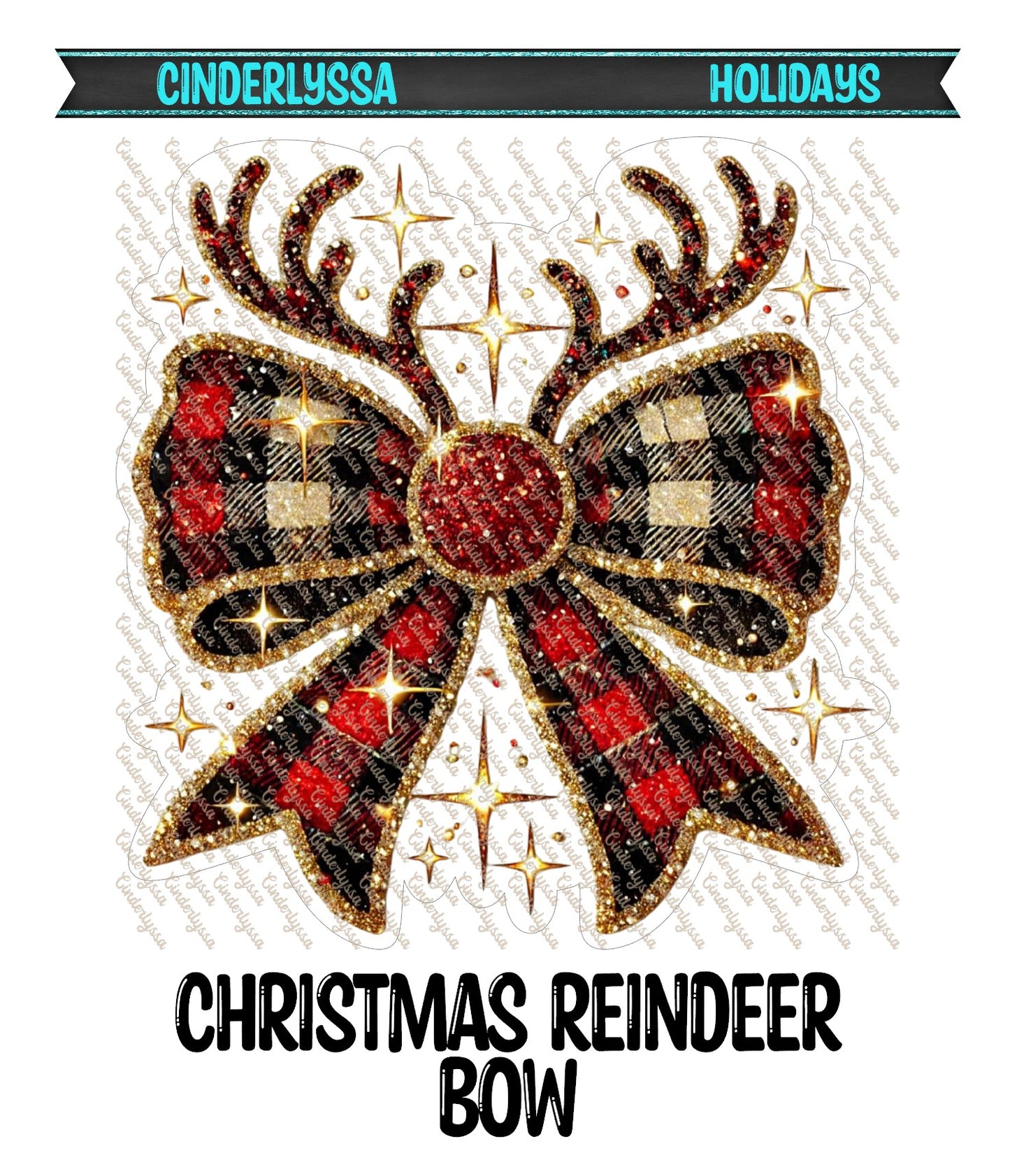 Christmas Reindeer Bow Cardstock Silicone Mold, Aroma Bead Molds, Freshie Mold, Premium Cardstock Images