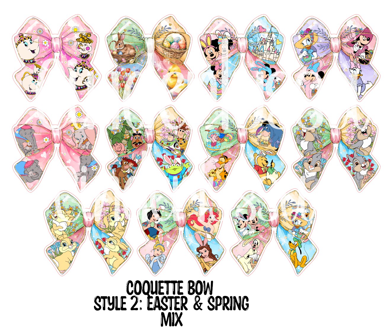 Coquette Bow: Style 2 - Cardstock Silicone Mold, Aroma Bead, Car Fresh Mold, Premium Cardstock Images