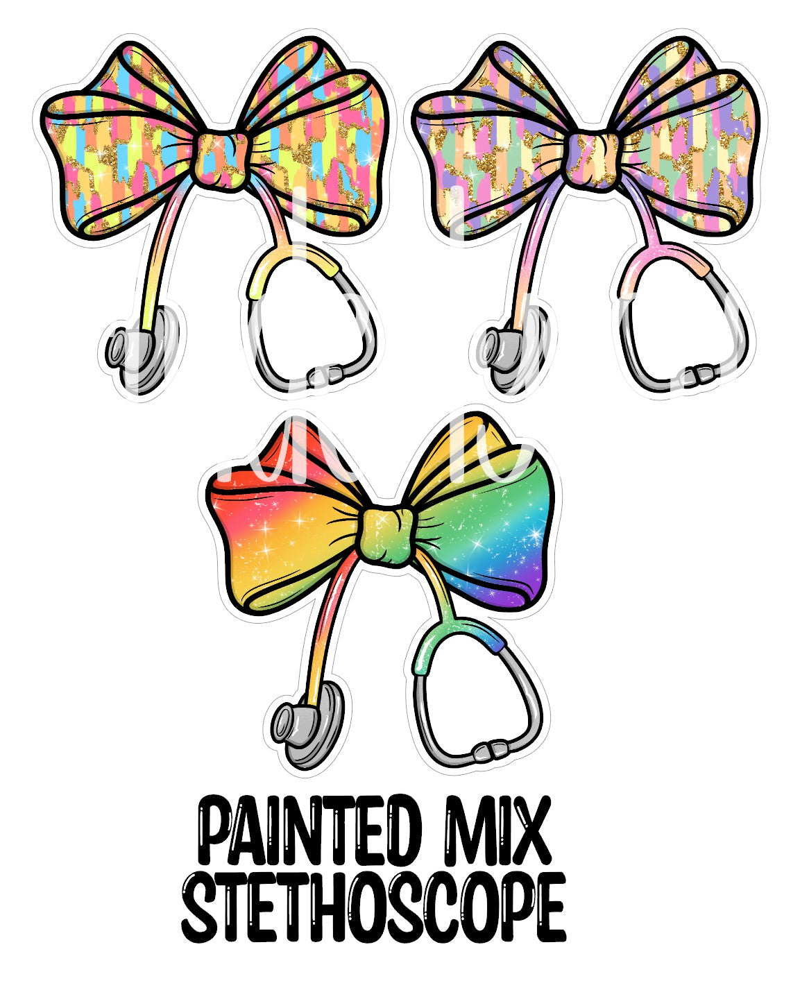 Coquette Bow Stethoscope Cardstock Silicone Mold, Aroma Bead Molds