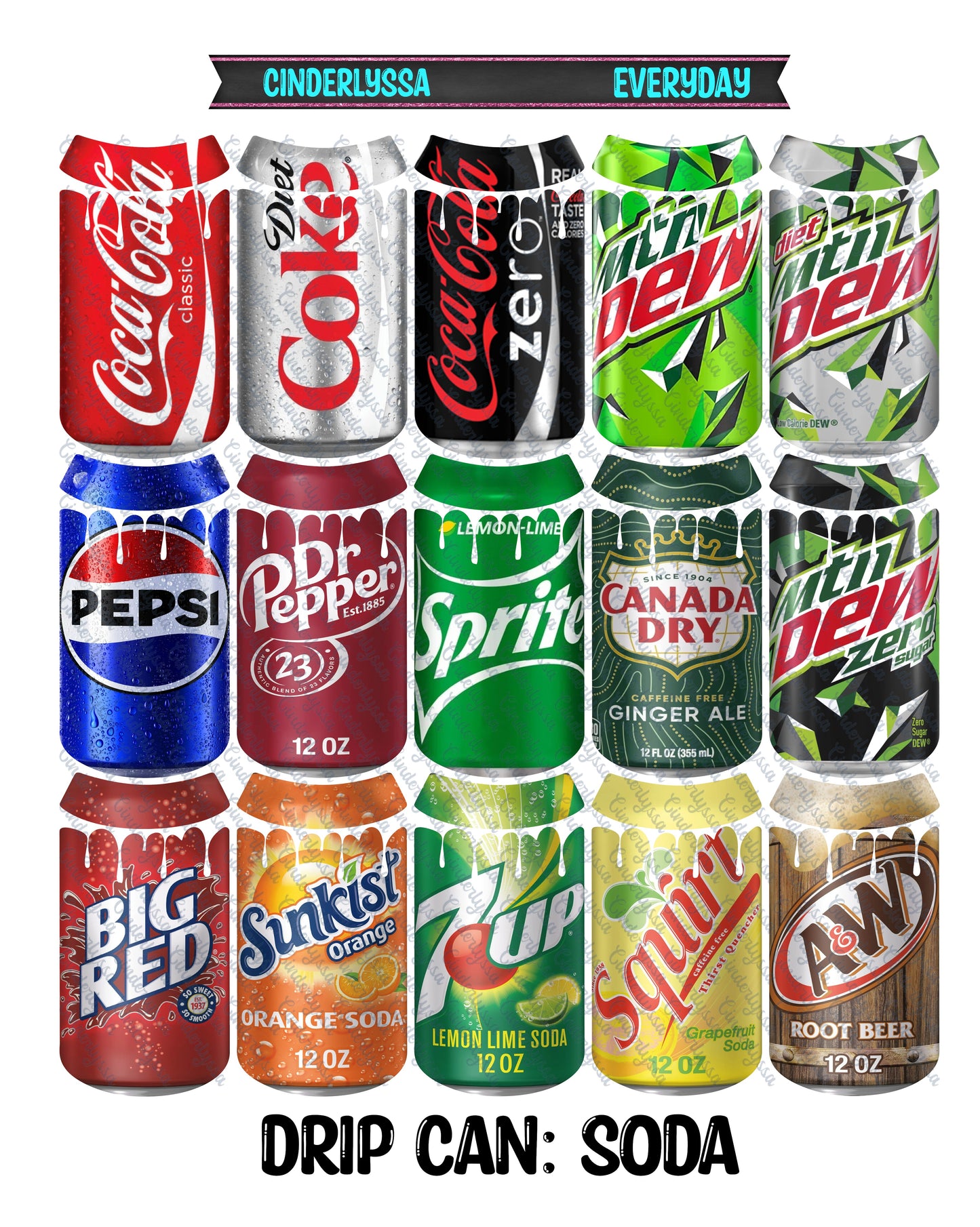 Drip Can - Soda Mix Cardstock Silicone Mold, Aroma Bead Molds, Premium Cardstock Images