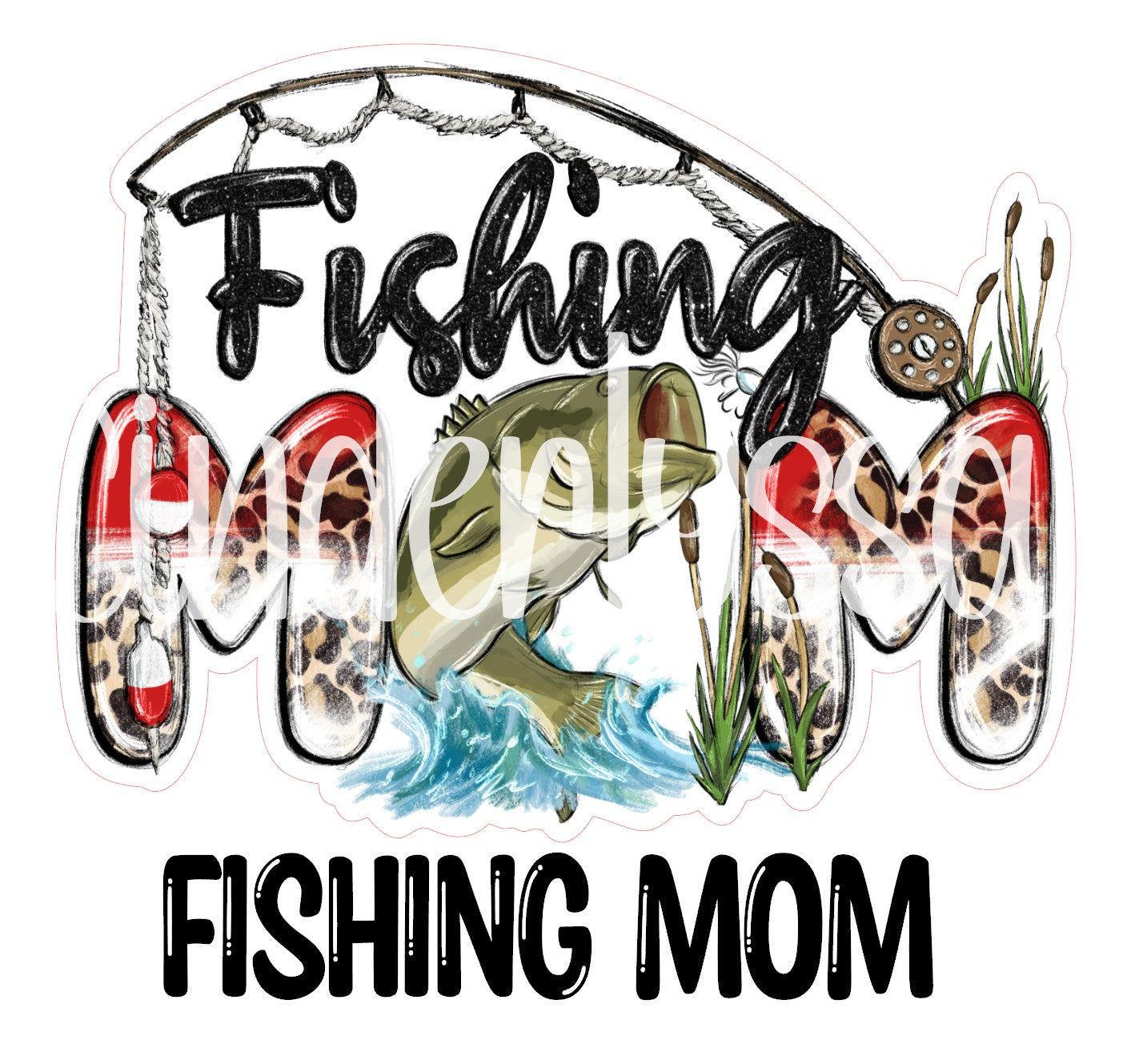 Fishing Mom Cardstock Silicone Mold, Aroma Bead Molds, Premium Cardstock Images
