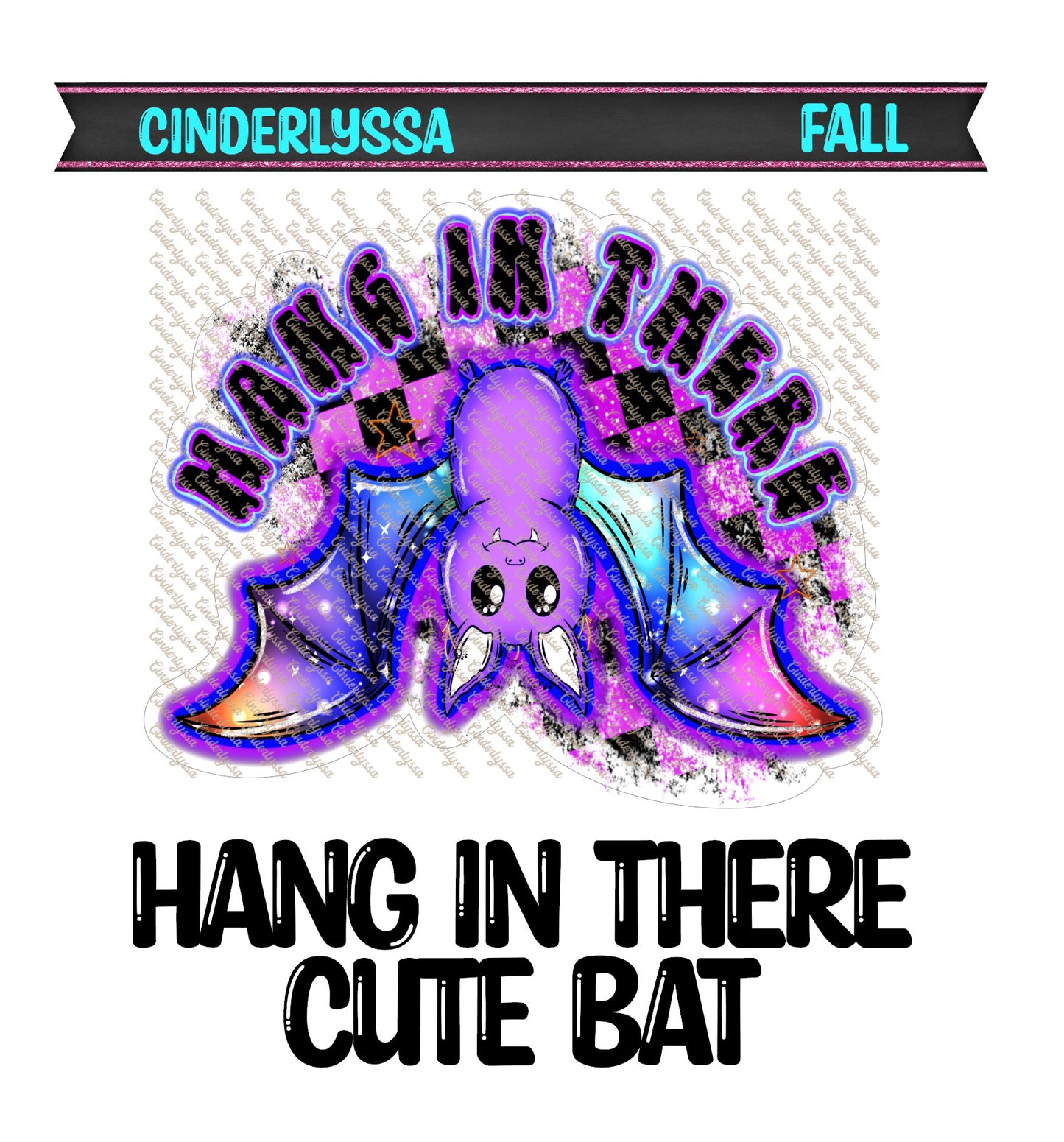 Hang In There Cute Bat Cardstock Silicone Mold, Aroma Bead Molds, Car Freshies, Premium Cardstock Images
