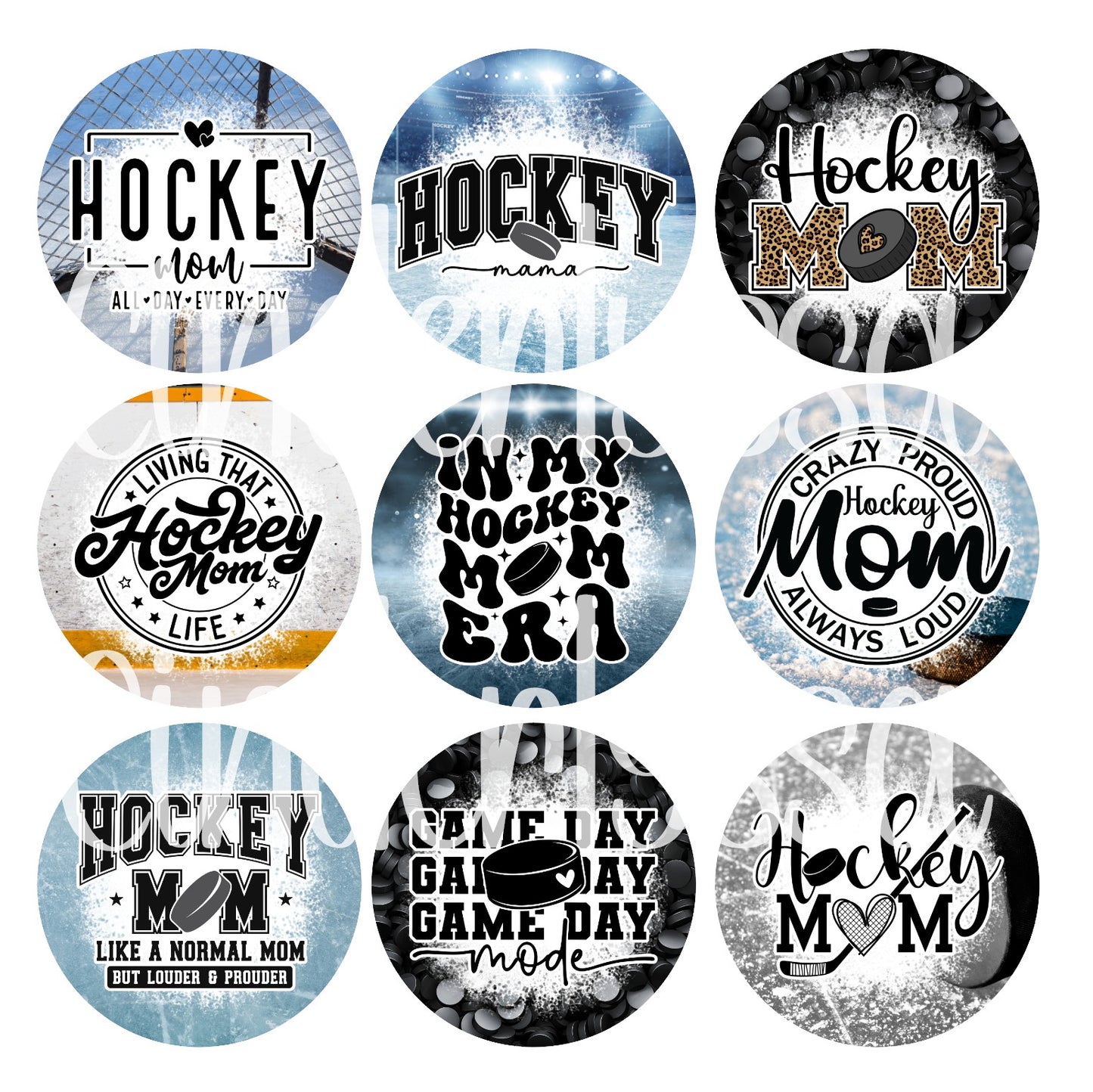 2.5 inch Round Hockey Cardstock Only for freshies: Cardstock Silicone Mold, Car Freshener, Premium Cardstock Images-NO MOLD