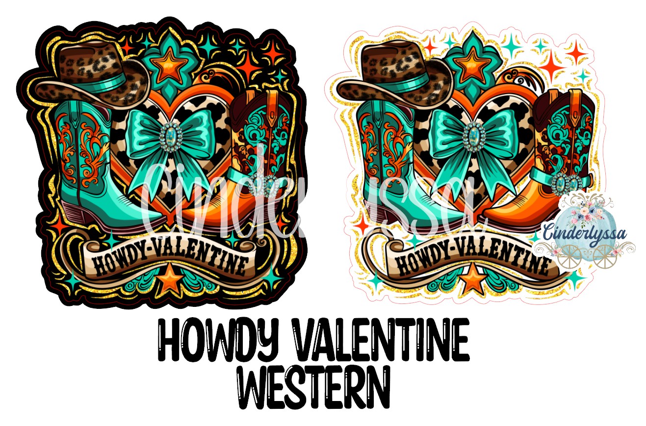 Howdy Valentine Western Cardstock Silicone Mold, Aroma Bead Molds, Car Freshies, Premium Cardstock Images