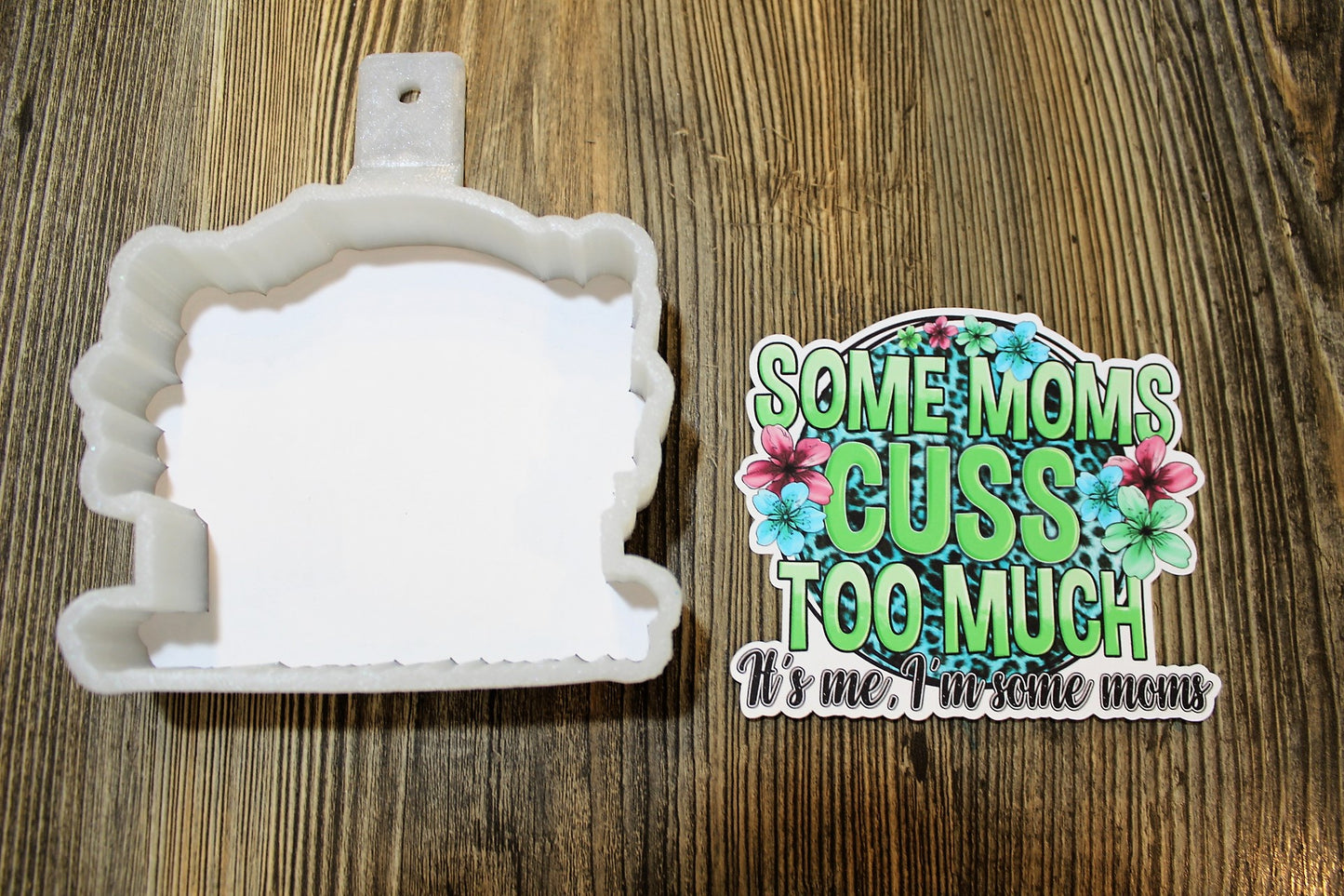 Some Moms Cuss too Much Cardstock Silicone Mold, Aroma Bead Molds