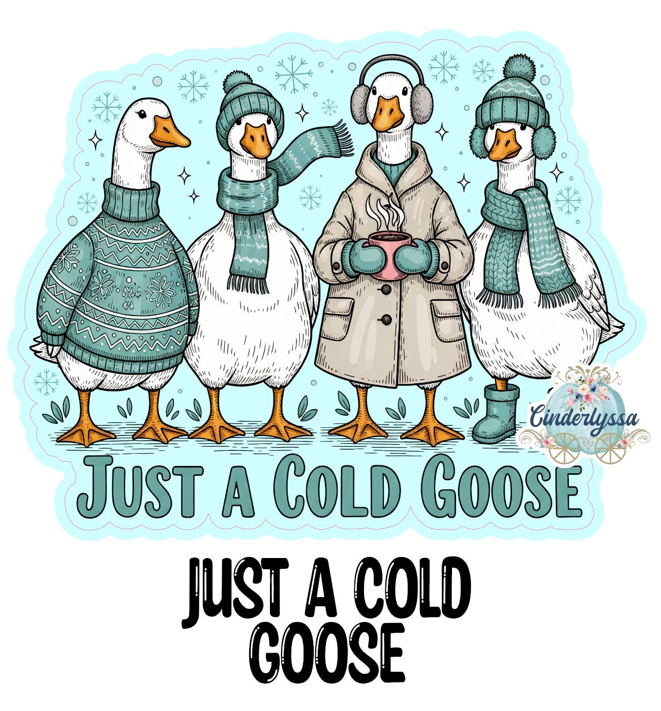 Just a Cold Goose Cardstock Silicone Mold, Aroma Bead Molds, Car Freshies, Premium Cardstock Images