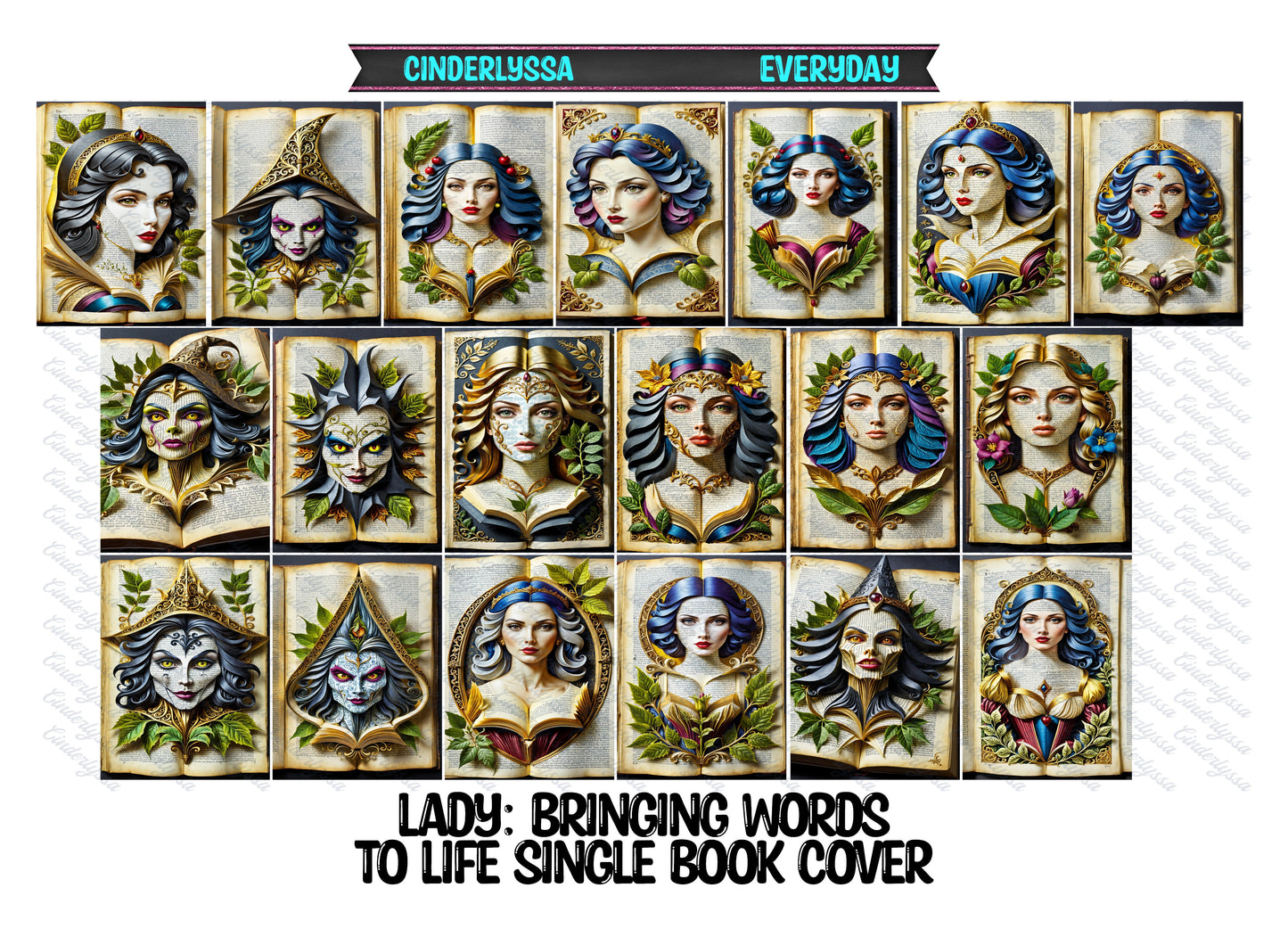 Single Book: Customized with Your Selection Cardstock Silicone Mold, Aroma Bead Molds, Premium Cardstock Images