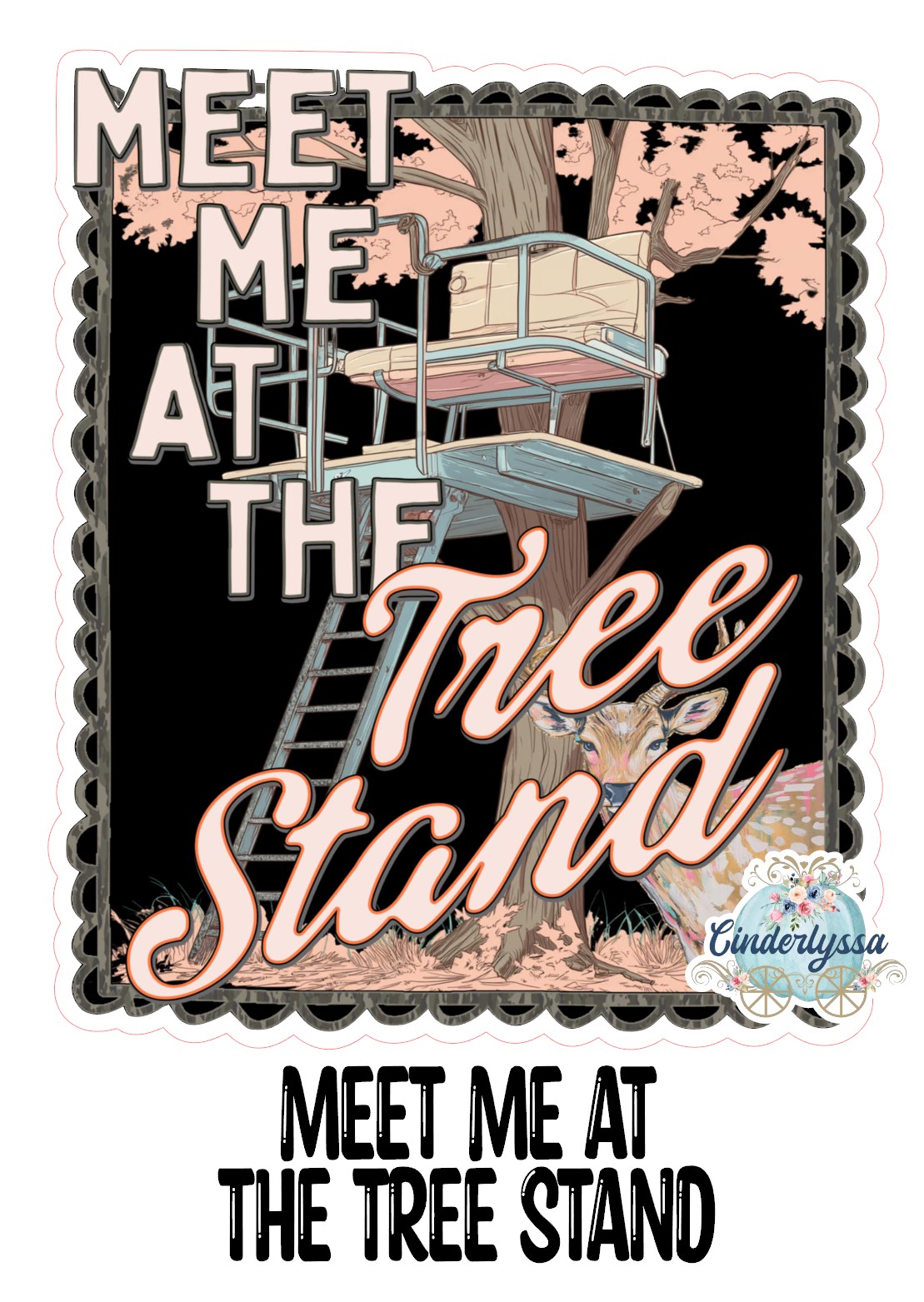 Meet Me At The Tree Stand Cardstock Silicone Mold for Aroma Bead Molds, Premium Cardstock Images