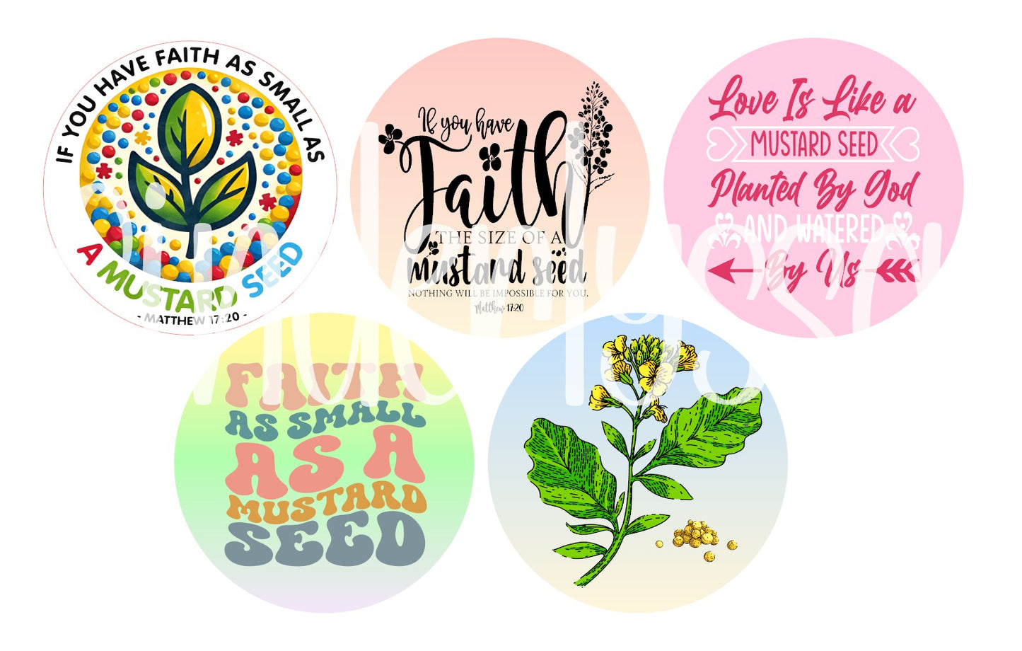 3 inch Round Mustard Seed Cardstock Only for freshies: for Aroma Bead Molds, Premium Cardstock Images