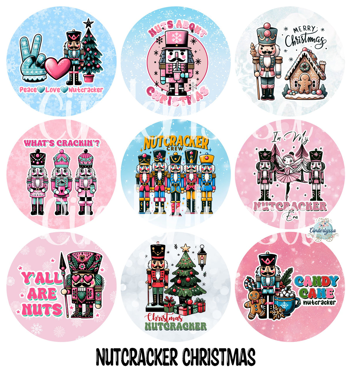3 inch Round Nutcracker Christmas Cardstock Only for freshies - NO MOLD for Aroma Bead Molds, Premium Cardstock Images