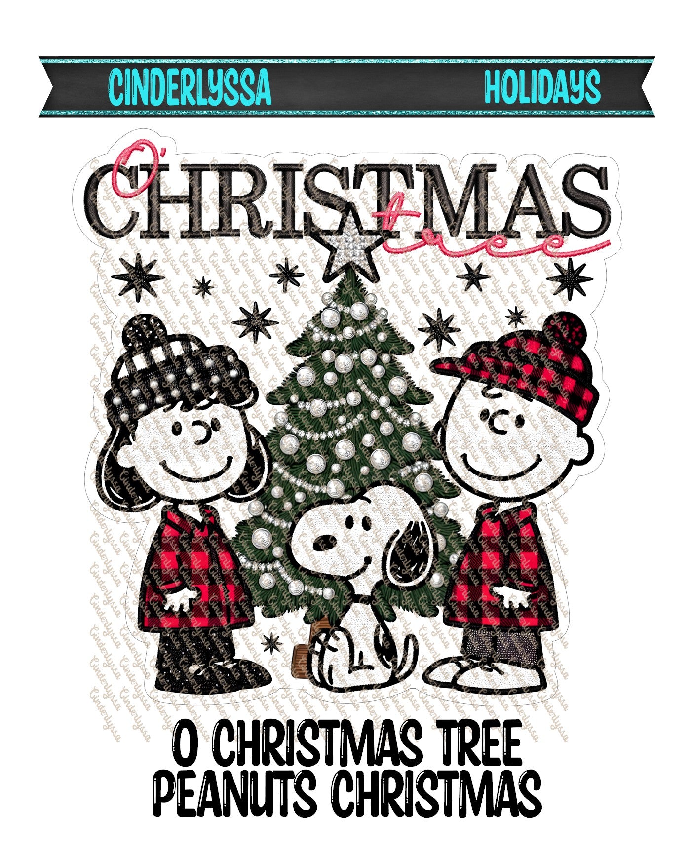 O Christmas Tree - Peanuts Christmas Cardstock Silicone Mold, Aroma Bead Molds, Freshie, Premium Cardstock Images