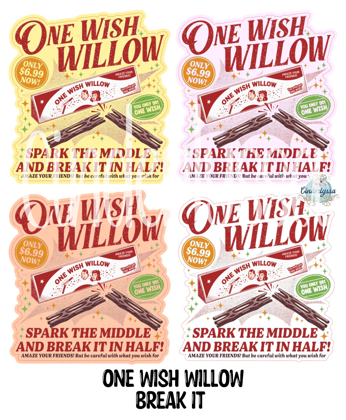 One Wish Willow Break It Cardstock Silicone Mold, Aroma Bead Molds, Premium Cardstock Images