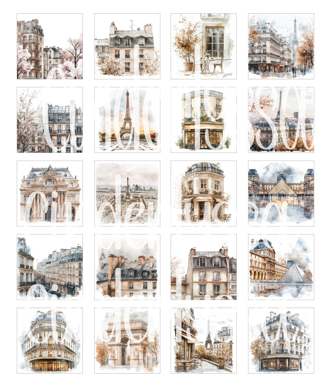 2.5 inch Square Paris Only for freshies - NO MOLD: Cardstock Silicone Mold, for Aroma Bead Molds, Premium Cardstock Image