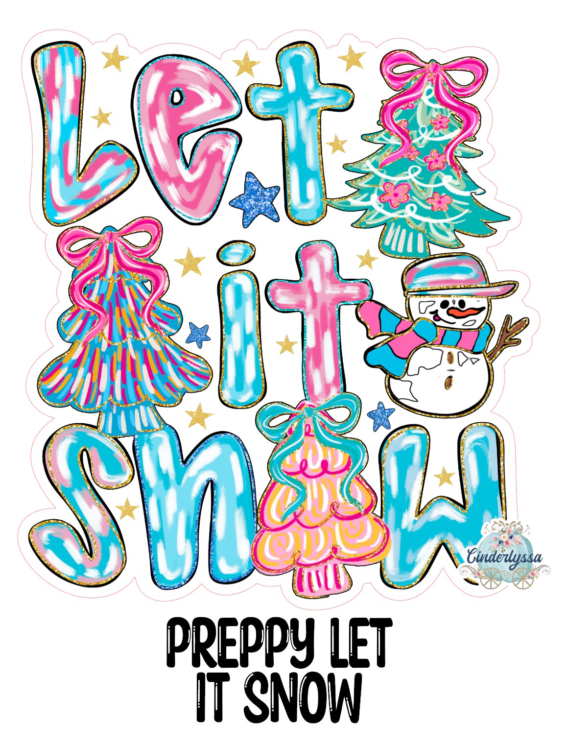 Preppy Let It Snow Cardstock Silicone Mold, Aroma Bead Molds, Car Freshies, Premium Cardstock Images