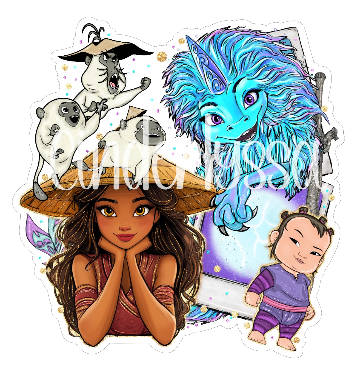 Raya Collage Cardstock Silicone Mold, Aroma Bead Molds, Premium Cardstock Images