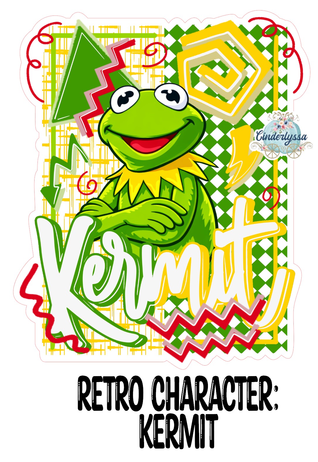 Retro Character Kermit Cardstock Silicone Mold, Aroma Bead Molds, Premium Cardstock Images