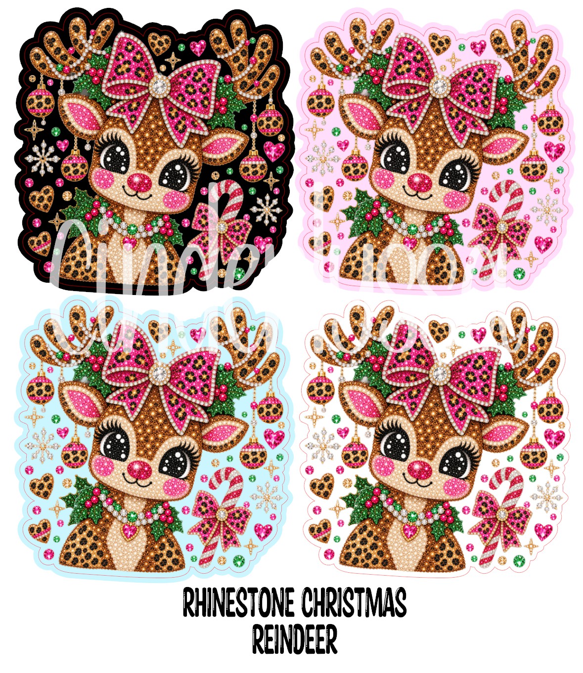Rhinestone Christmas Reindeer Cardstock Silicone Mold, Aroma Bead Molds, Car Freshies, Premium Cardstock Images
