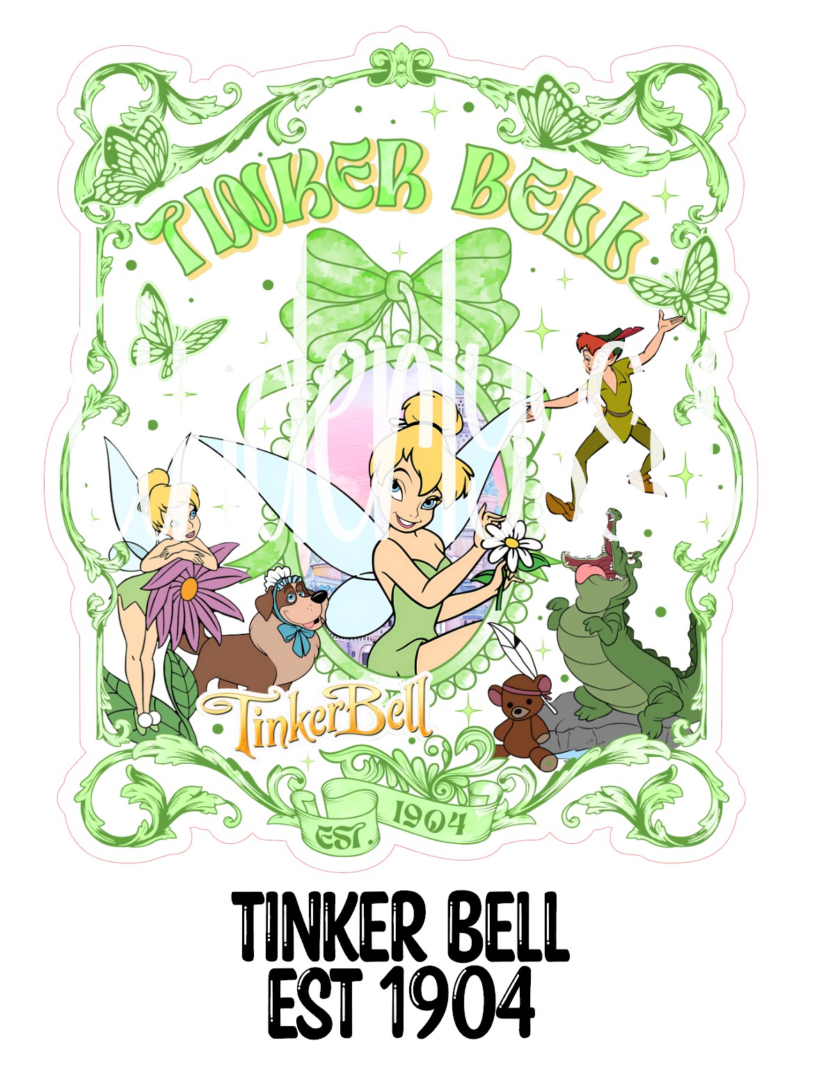 Tinker Bell Est. 1904 Cardstock Silicone Mold, Aroma Bead Molds, Premium Cardstock Images