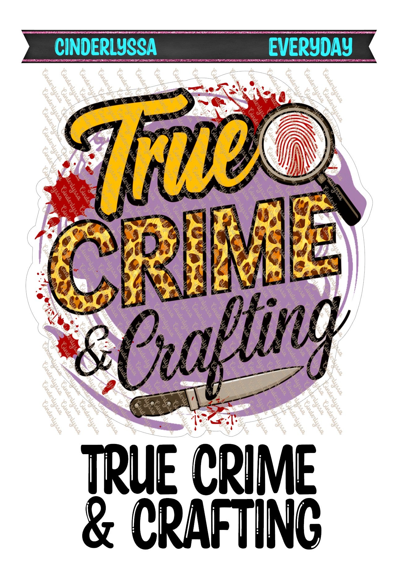 True Crime & Crafting Cardstock Silicone Mold, Aroma Bead Molds, Murder, ID Channel, Premium Cardstock Images