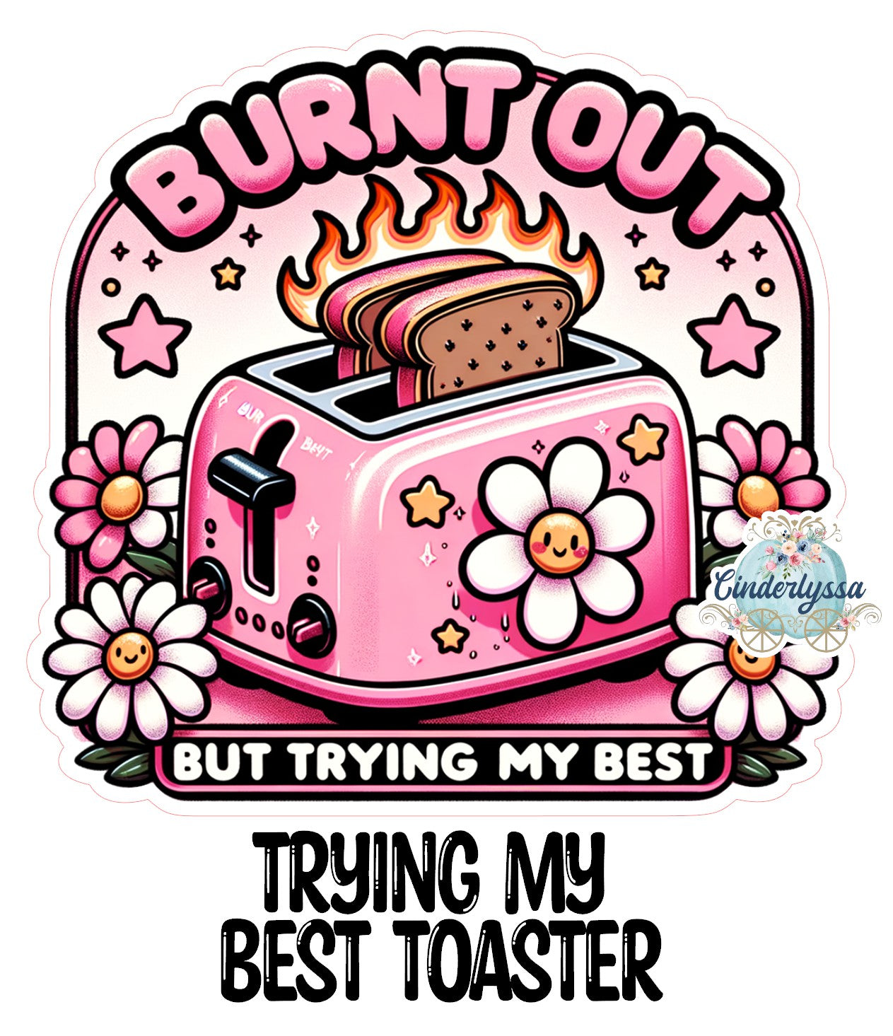 Trying My Best Toaster Cardstock Silicone Mold, Aroma Bead Molds, Premium Cardstock Images