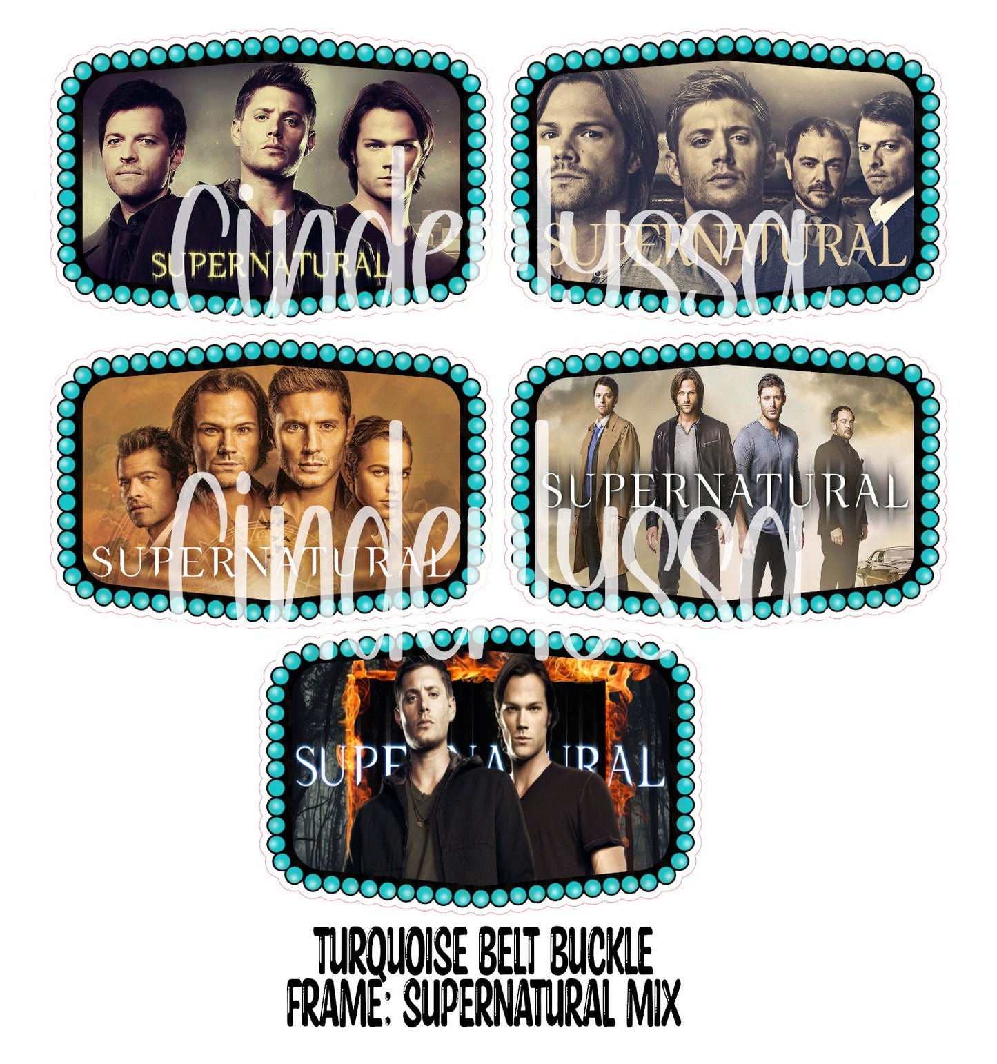 Turquoise Belt Buckle Frame Cardstock Silicone Mold with Multiple Image Inserts, Aroma Bead Molds