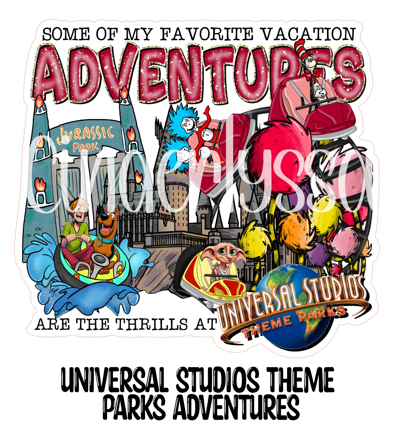 Universal Studios Theme Parks Adventures Cardstock Silicone Mold, Aroma Bead Molds, Premium Cardstock Images