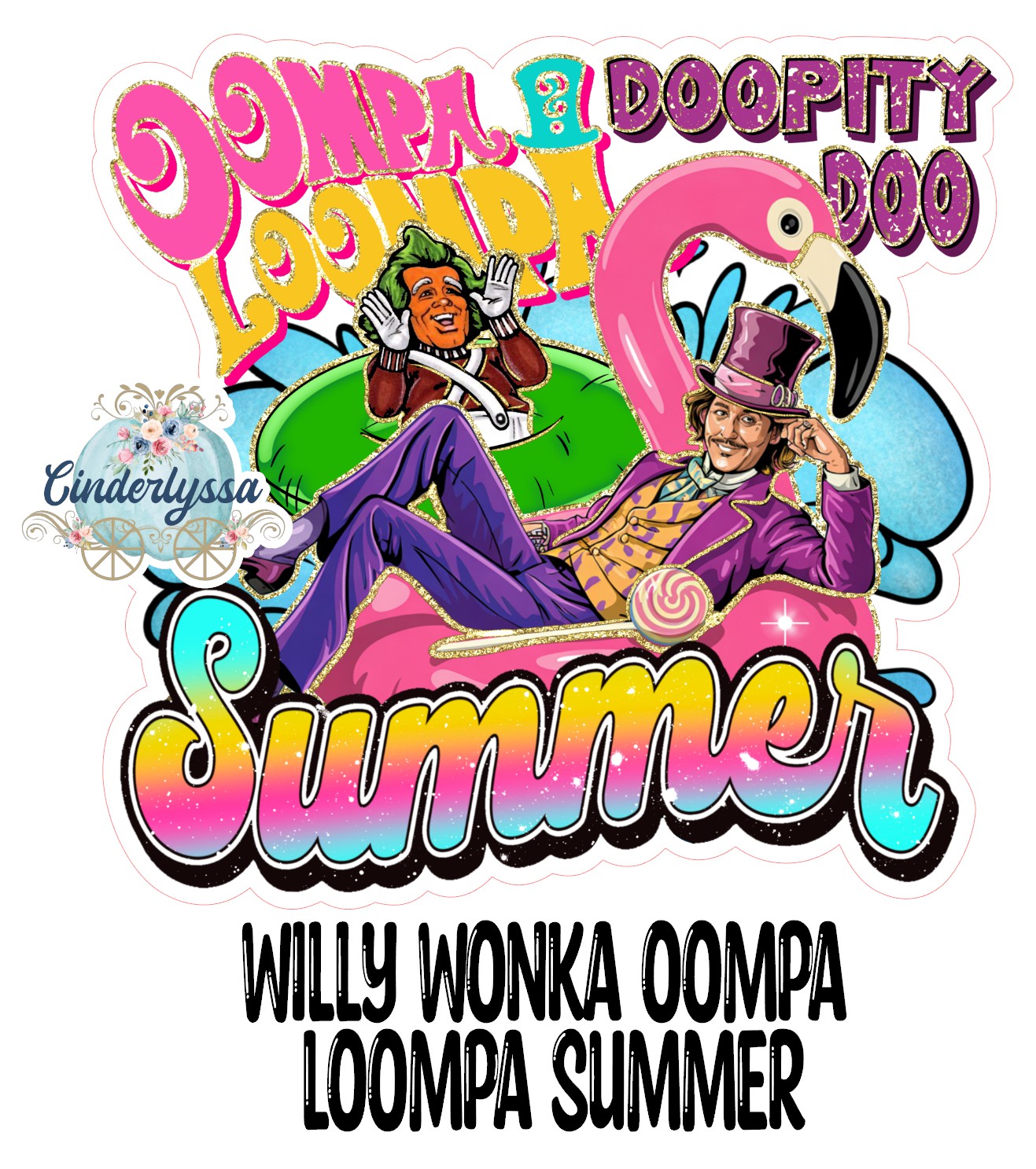 Willy Wonka: Oompa Loompa Summer Cardstock Silicone Mold, Aroma Bead Molds, Premium Cardstock Images