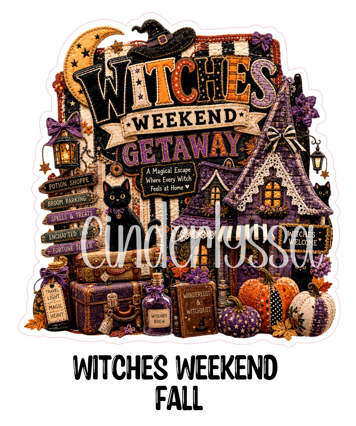 Witches Weekend Fall Cardstock Silicone Mold, Aroma Bead Molds, Premium Cardstock Images