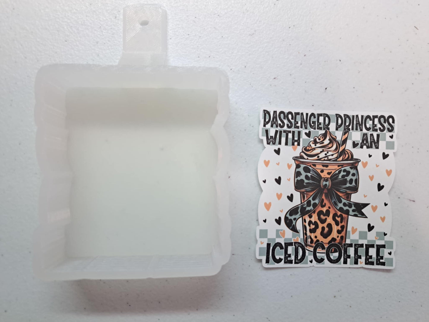 Passenger Princess Iced Coffee Cardstock Silicone Mold, Aroma Bead Molds