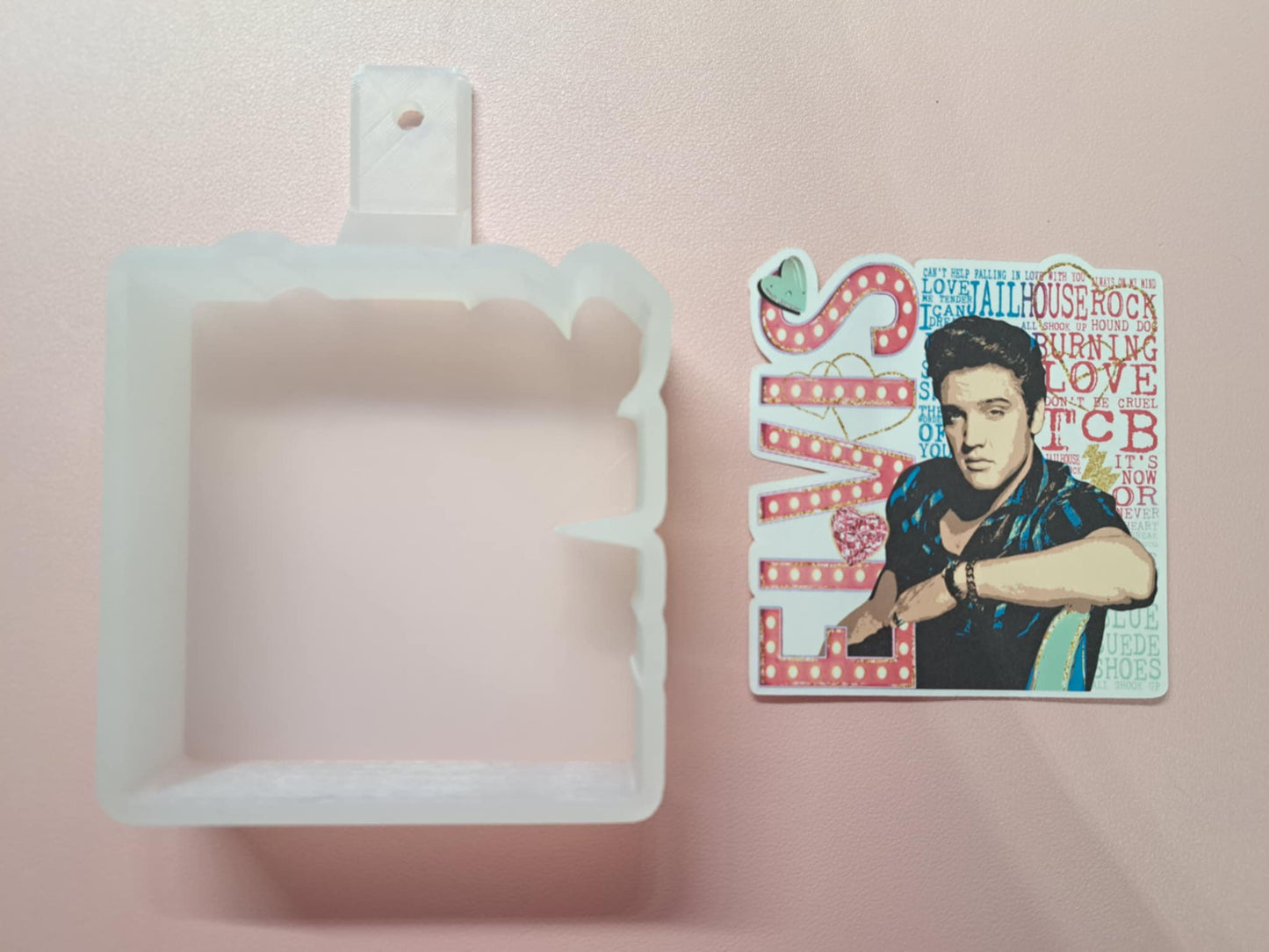 Elvis Cardstock Silicone Mold, Aroma Bead Molds, Premium Cardstock Images